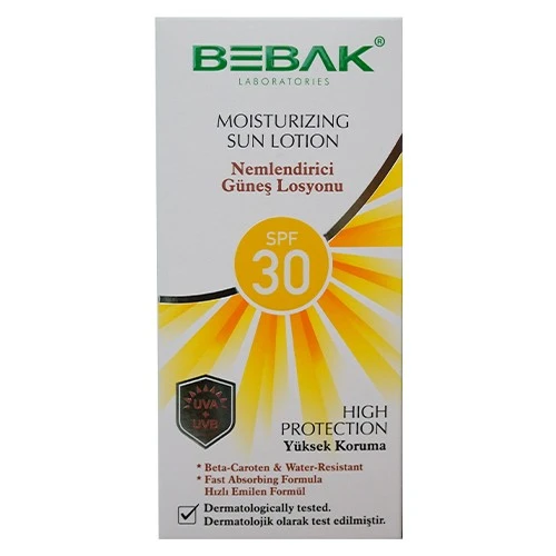 Bebak Moisturizing Sun Lotion SPF30 200 ml - Güneş Koruyucu - Resim 3