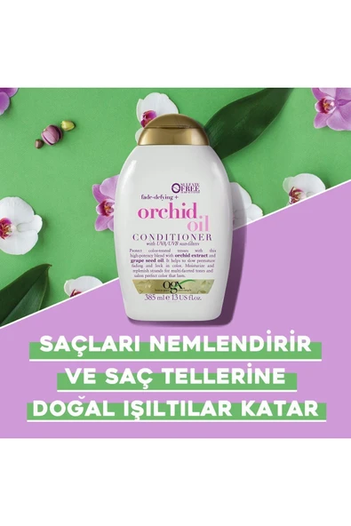 OGX RENK KORUYUCU ORCHİD OİL SÜLFATSIZ SAÇ BAKİM KREMİ 385 ML - Resim 5