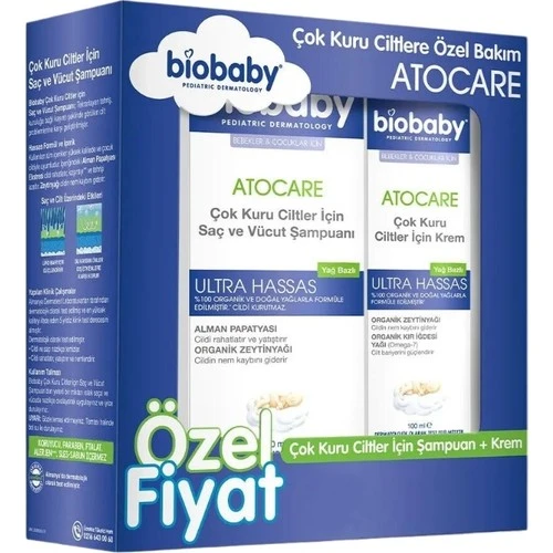 Biobaby Kuru ve Atopik Ciltler İçin Şampuan 300 ml + Krem 100 ml (Özel Fiyat Etiketli) - Resim 8