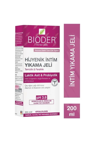 Bioder Intım Care Hijyenik Intim Yıkama Jeli 200 ml ürün görseli