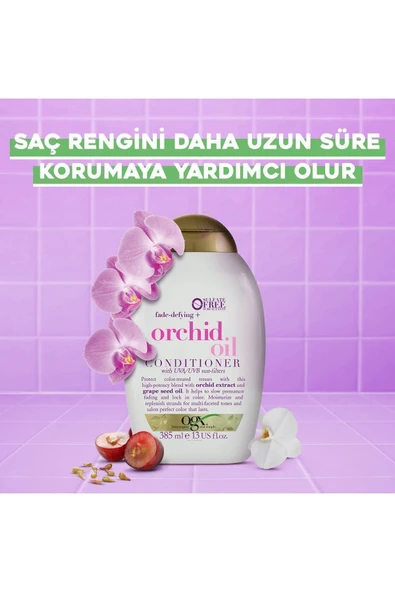 OGX RENK KORUYUCU ORCHİD OİL SÜLFATSIZ SAÇ BAKİM KREMİ 385 ML - Resim 2