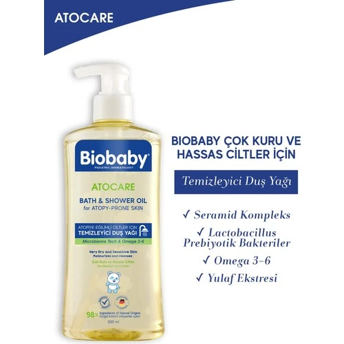 Biobaby Atocare Temizleyici Banyo Duş Yağı 500 ml - Resim 3