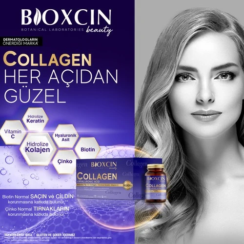 Bioxcin Beauty Collagen Hyaluronic Acid 30 Saşe - Resim 6