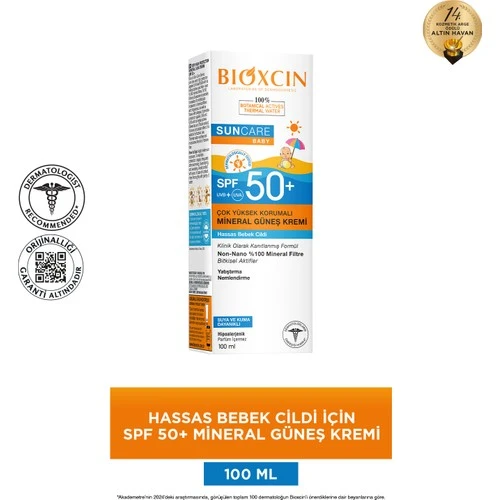 Bioxcin Sun Care Baby Minarel Güneş Kremi SPF15 100 ml ürün görseli
