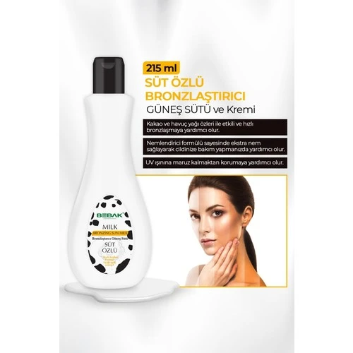 Bebak Bronzlaştırıcı Güneş Sütü 215 ml - Resim 2