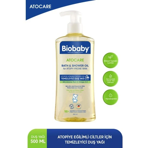 Biobaby Atocare Temizleyici Banyo Duş Yağı 500 ml ürün görseli