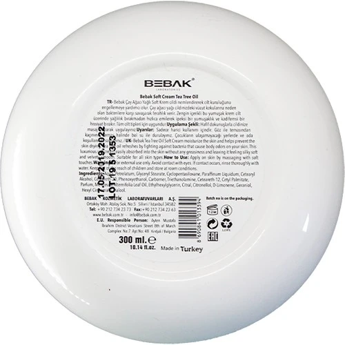 Bebak Soft Tea Tree Oil Kavanoz 300 ml - Resim 3