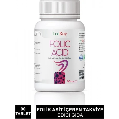 Leeroy Folic Acid 90 Tablet ürün görseli