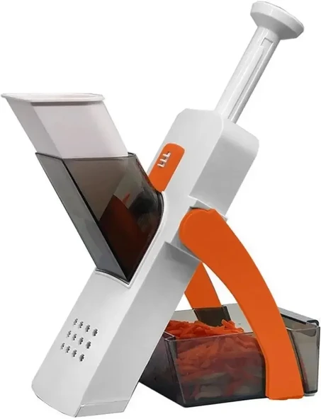 Çok Amaçlı Basmalı Sebze Dilimleyici Doğrayıcı Mandolin Brava Spring Slicer Kitchenmate (5314) - Resim 2