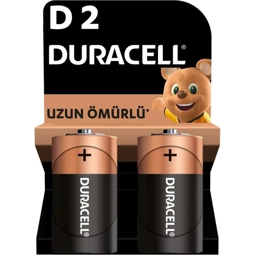 Duracell D Büyük Pil 2li ürün görseli