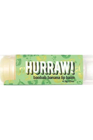 Hurraw Lip Balm Baobab Muz ürün görseli