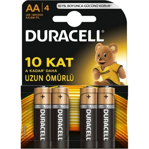 Duracell AA Kalem Pil 4lü ürün görseli