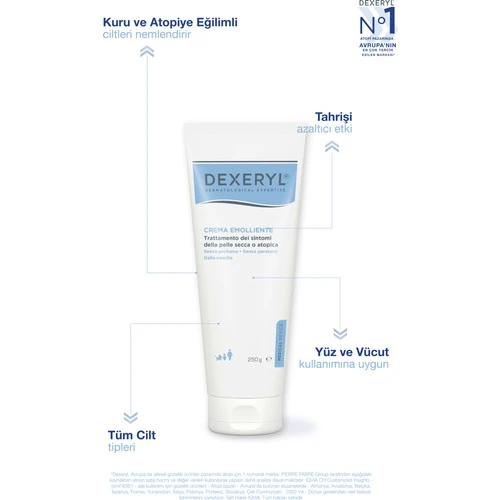Ducray Dexeryl Emolyent Krem 250 gr - Resim 2
