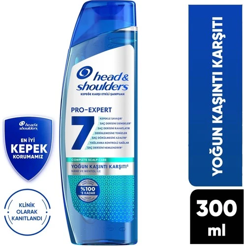 Head  Shoulders Pro-Expert 7 Nane ve Mentol İle Yoğun Kaşıntı Karşıtı Şampuan 300 ml ürün görseli