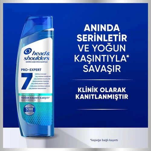 Head  Shoulders Pro-Expert 7 Nane ve Mentol İle Yoğun Kaşıntı Karşıtı Şampuan 300 ml - Resim 3