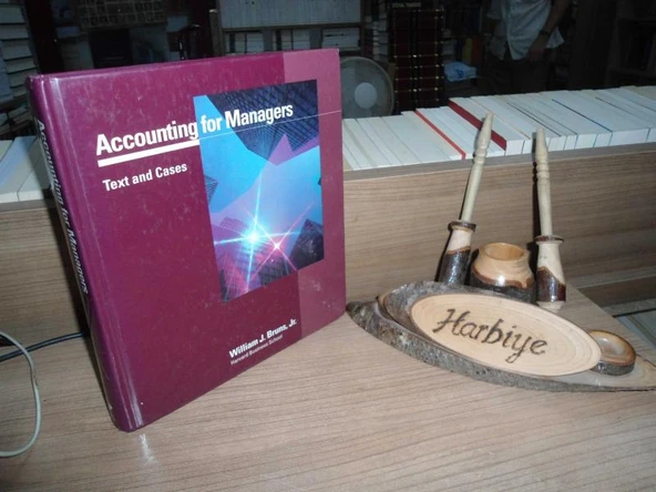ACCOUNTING FOR MANAGERS - TEXT AND CASES - CİLTLİ ürün görseli