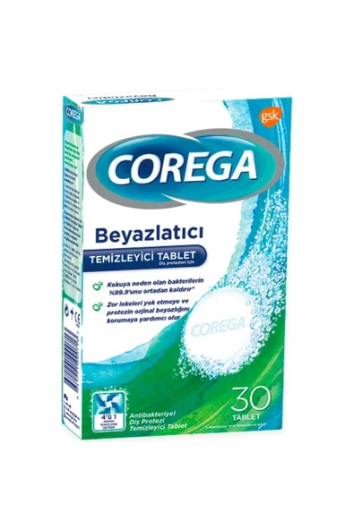 Corega Temizleyici Tablet 30 Adet - 3 Dakikada Temizlik ürün görseli