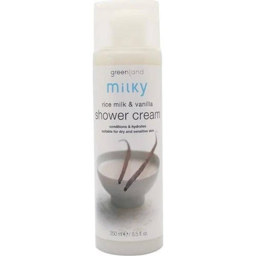 Greenland Milky Shower Cream Rice Milk - Vanilla 250 ml ürün görseli