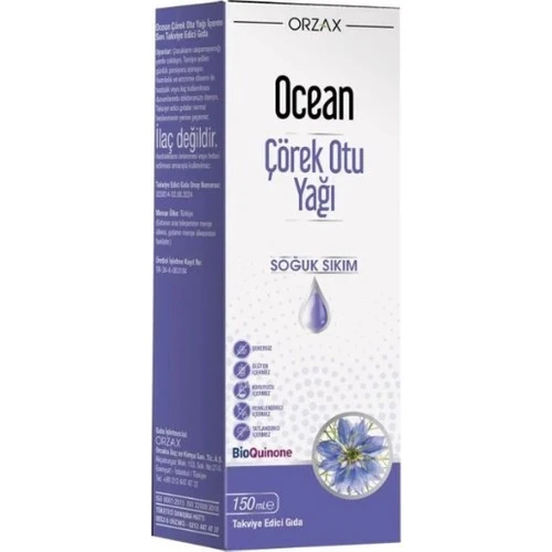 Ocean Çörek Otu Yağı Soğuk Sıkım 150 ml ürün görseli