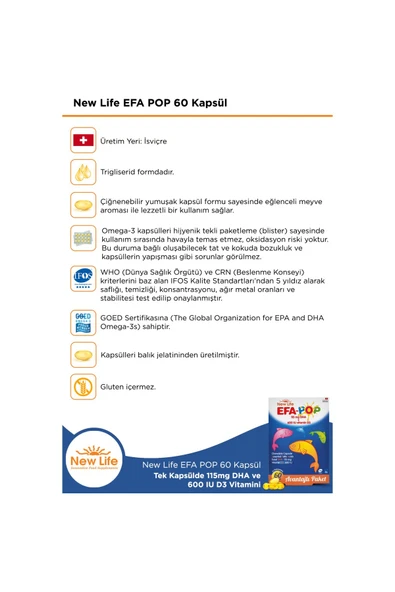 New Life EFA-Pop 60 Kapsül - Resim 4