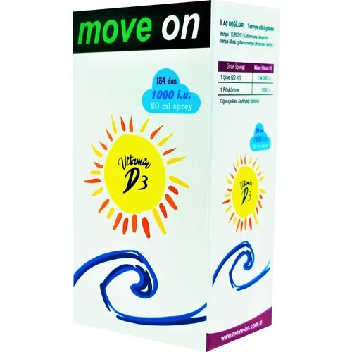 Move On Vitamin D 1000 IU Sprey 20 ml ürün görseli