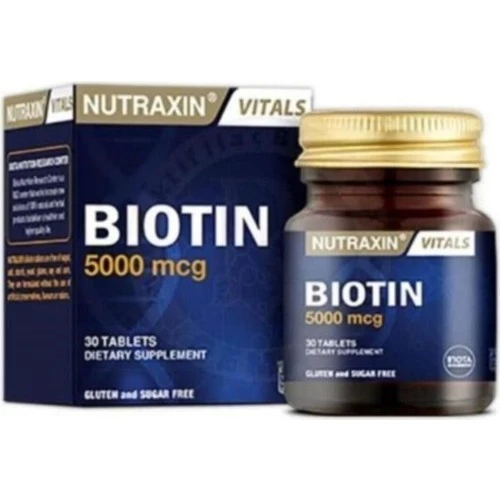 Nutraxin Biotin 5000 mg 30 Tablet ürün görseli