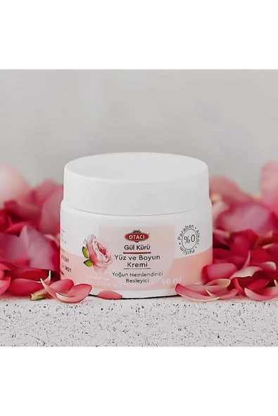 Otacı Gül Kürü Yüz ve Boyun Kremi 50 ml - Resim 2