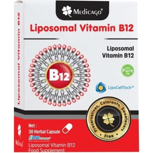 Medicago Liposomal Vitamin B12 30 Kapsül ürün görseli