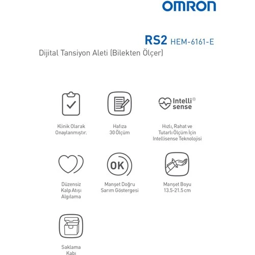 Omron RS2 Bilekten Tansiyon Aleti - Resim 3