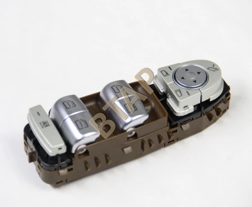 BTAP MERCEDES CAM DÜĞMESİ C205 ÖN SOL KAHVERENGİ ürün görseli 1