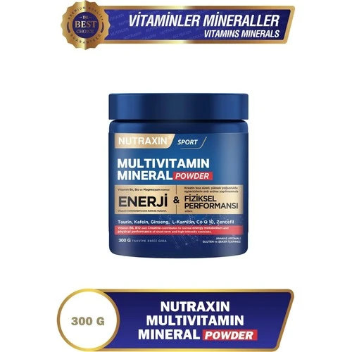 Nutraxin Multivitamin Mineral Powder 300 gr ürün görseli