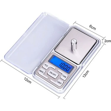 Dijital Hassas Elektronik Kuyumcu Cep Terazisi Tartı 200 gr / 0.01 gr (5314) - Resim 3