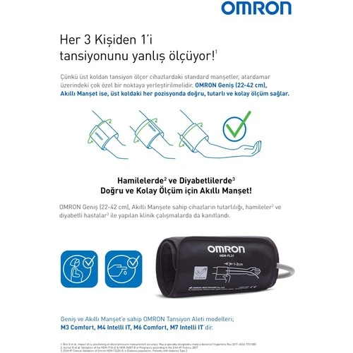 Omron M2+ Digital Koldan Ölçer Tansiyon Aleti - Resim 4