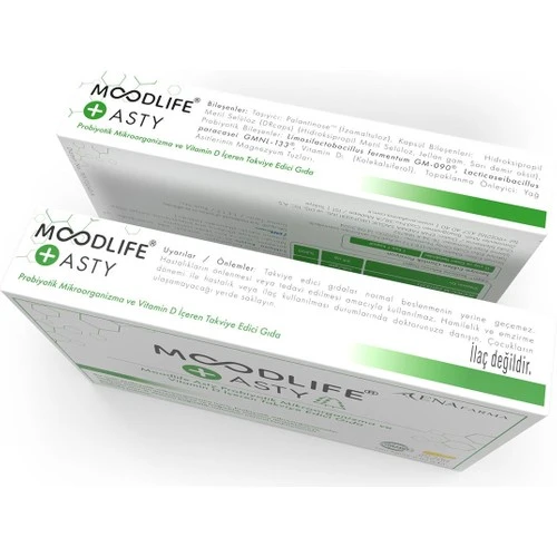 Moodlife Asty Probiyotik ve Vitamin D içeren Takviye Edici Gıda 30 Kapsül - Resim 4