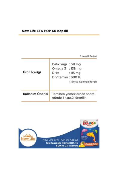 New Life EFA-Pop 60 Kapsül - Resim 2