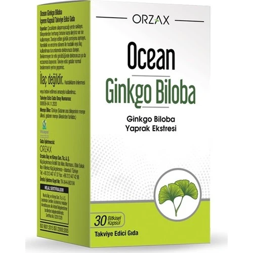 Ocean Ginkgo Biloba 30 Kapsül ürün görseli