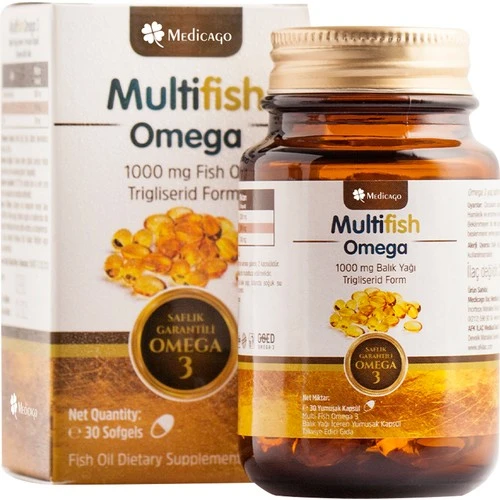 Medicago Multifish Omega Balık Yağı 1000 mg 30 Kapsül ürün görseli