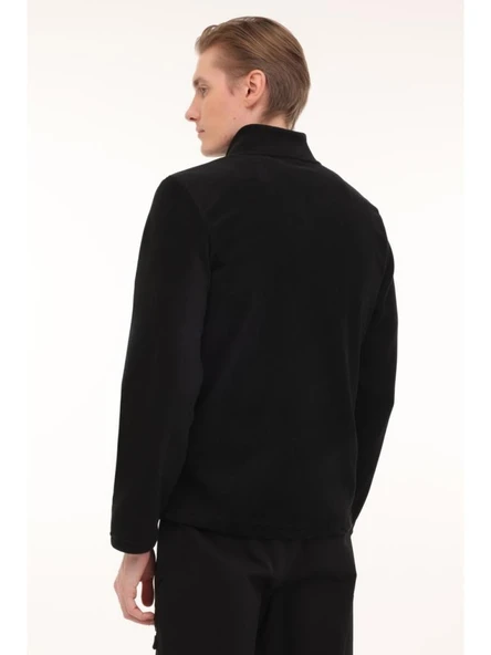 LUMBERJACK CHAD 7SN163 4PR SİYAH FERMUARLI CASUAL POLAR MONT SPOR CEKET - Resim 3