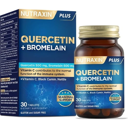 Nutraxin Quercetin + Bromelain 30 Tablet ürün görseli