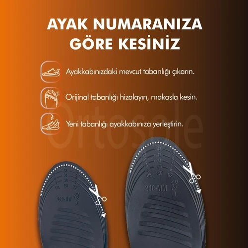 Ortosole Sport Tabanlık Uzun 200 mm - Resim 7