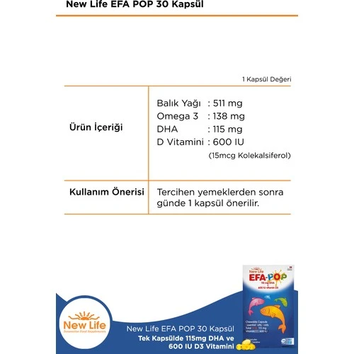 New Life EFA-Pop 30 Kapsül - Resim 2
