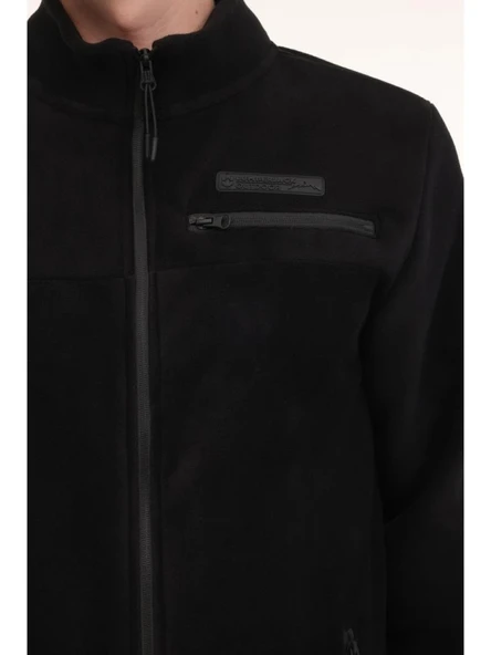 LUMBERJACK CHAD 7SN163 4PR SİYAH FERMUARLI CASUAL POLAR MONT SPOR CEKET - Resim 5