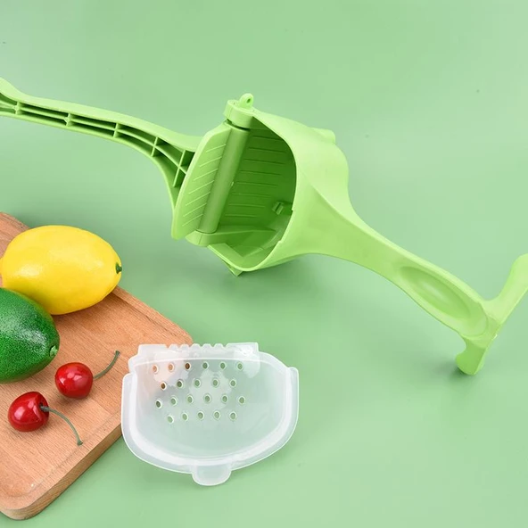 Fonksiyonlu Manuel Meyve Sıkacağı - Yeşil (5314) - Resim 5