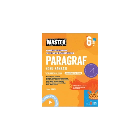 Okyanus Yayınları Okyanus 6.sınıf Paragraf Soru Bankası Video Çözümlü Master ürün görseli 1