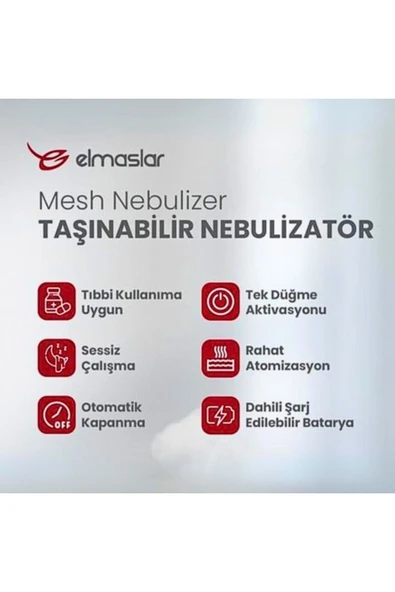 Nebtime Mesh Nebulizatör Şarjlı UN200 - Resim 2