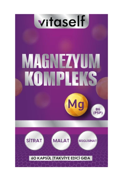 Vitaself Magnezyum Kompleks Vitamin B6 60 Kapsül ürün görseli