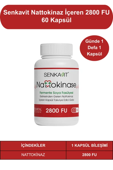 Senkavit Nattokinaz İçeren 2800 Fu 60 Kapsül ürün görseli