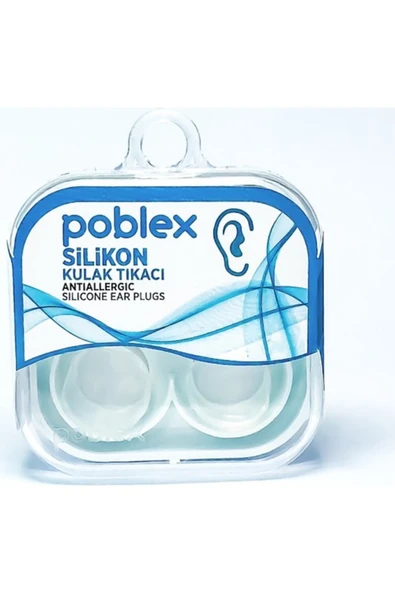 Poblex Silikon Kulak Tıkacı 2 çift (4 adet) Kutulu ürün görseli