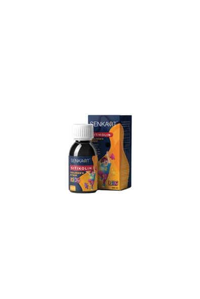 Senkavit Kids Sitikolin + Omega 3 + Vitamin B1 B6 B12 İçeren 100 ml Şurup ürün görseli