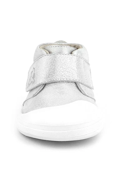 Rakerplus Yoohoo Hakiki Deri Beyaz Simli Cırtlı Unisex Bebek Bot - Resim 4